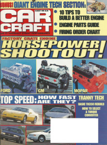 CAR CRAFT 1995 AUG - GRAN SPORT, TOP SPEEDS, '63 Z11